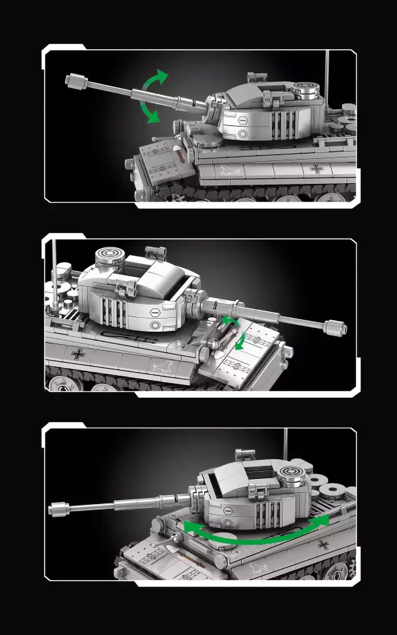 AFM Sd Kfz 181 ティーガー1 主力戦車 457Blocks