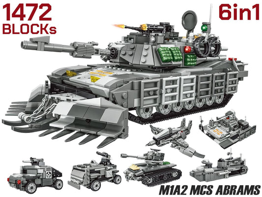 AFM 6in1 M1A2 MCS エイブラムス 主力戦車 1472Blocks