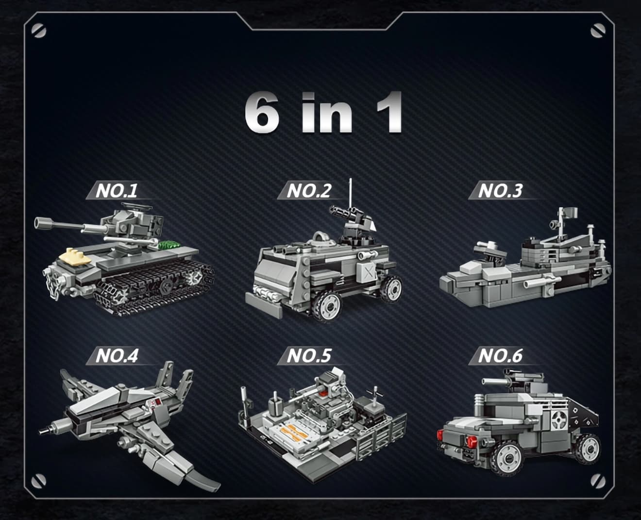 AFM 6in1 M1A2 MCS エイブラムス 主力戦車 1472Blocks | ミリタリー