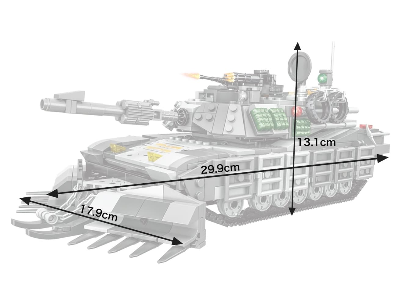 AFM 6in1 M1A2 MCS エイブラムス 主力戦車 1472Blocks | ミリタリー