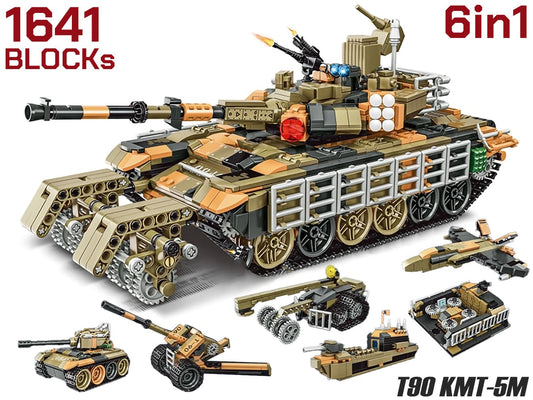AFM 6in1 T90 KMT-5M 主力戦車 1641Blocks