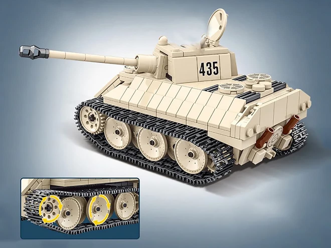AFM VK 1602 レオパルド偵察用軽戦車 458Blocks | ミリタリー
