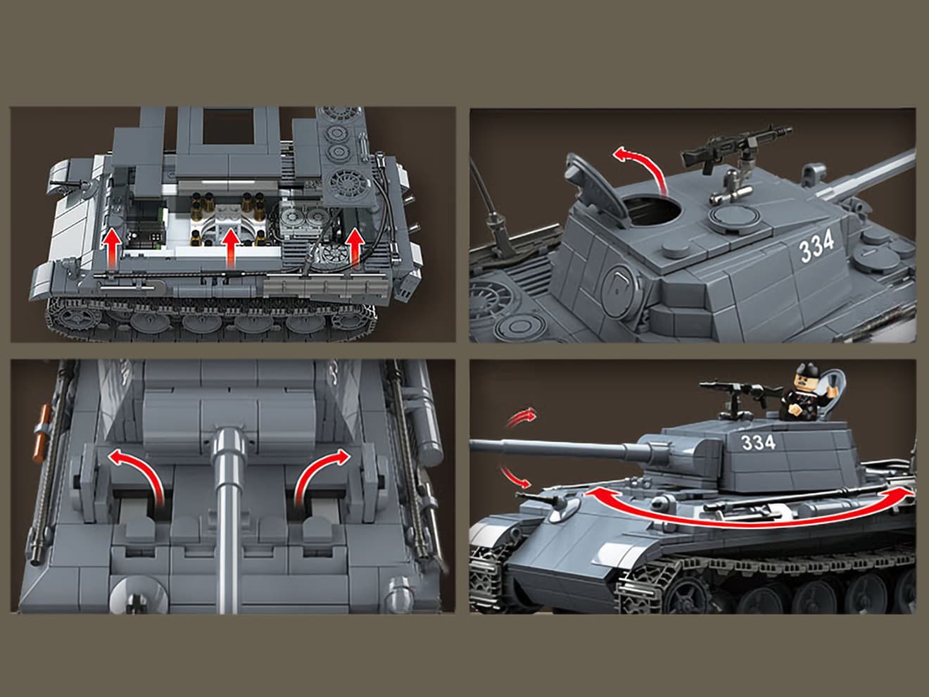 AFM Sd.Kfz.171 V号戦車 パンターG型 1180Blocks | ミリタリーベース – ミリタリーベース - MILITARY BASE  -