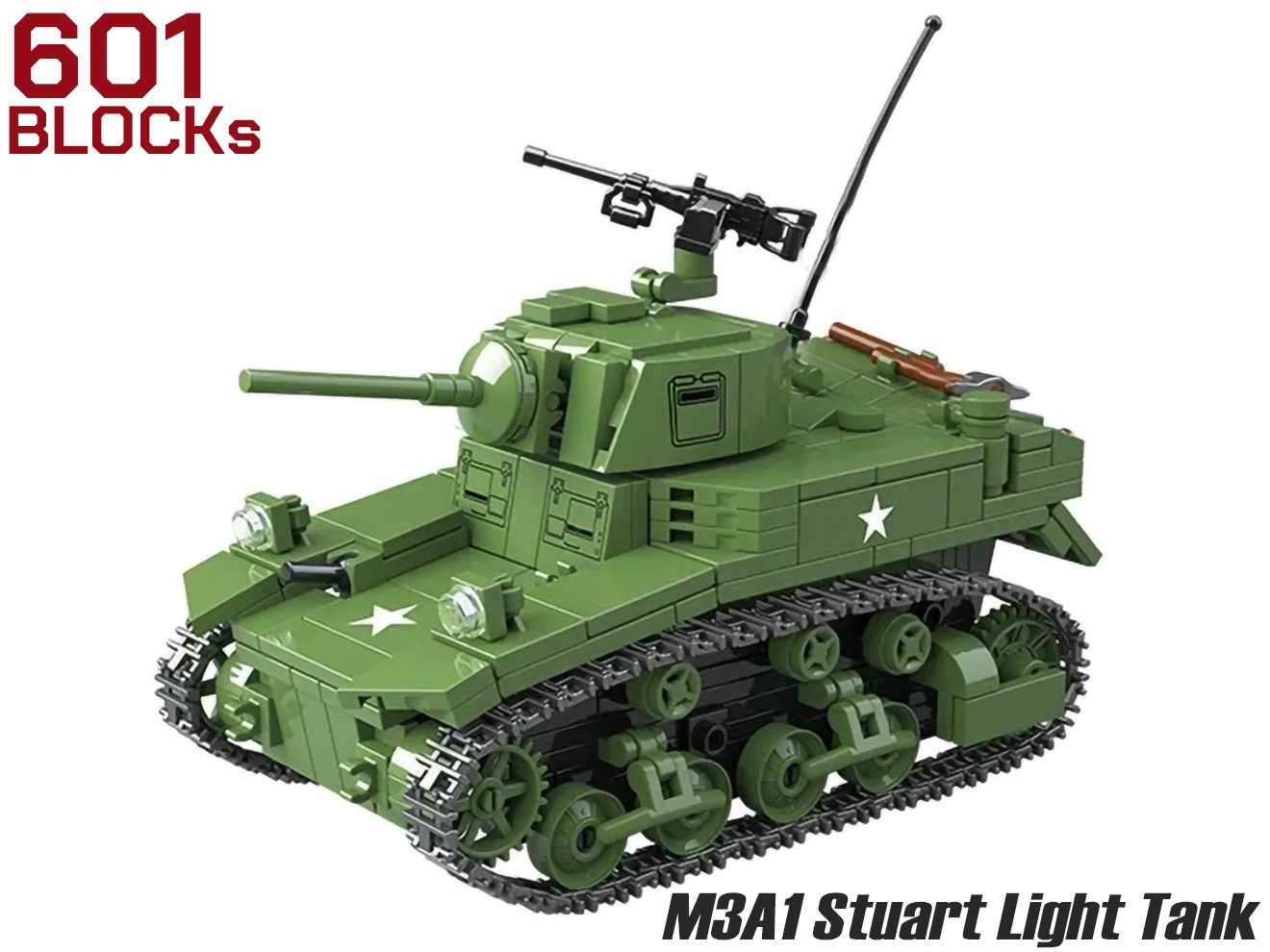 AFM M3A1 スチュアート 軽戦車 601Blocks