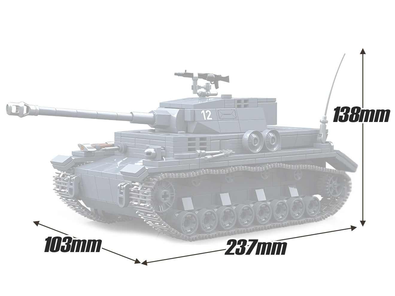 AFM ドイツ軍 IV号戦車 G型 Sd.Kfz.161/1 985Blocks