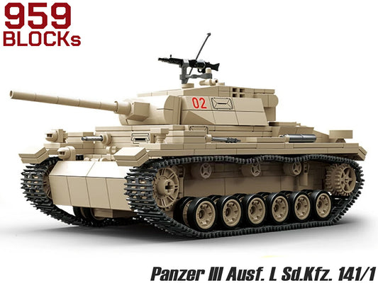 AFM ドイツ軍 III号戦車L型 (Panzer III Ausf. L Sd.Kfz. 141/1) 959Blocks