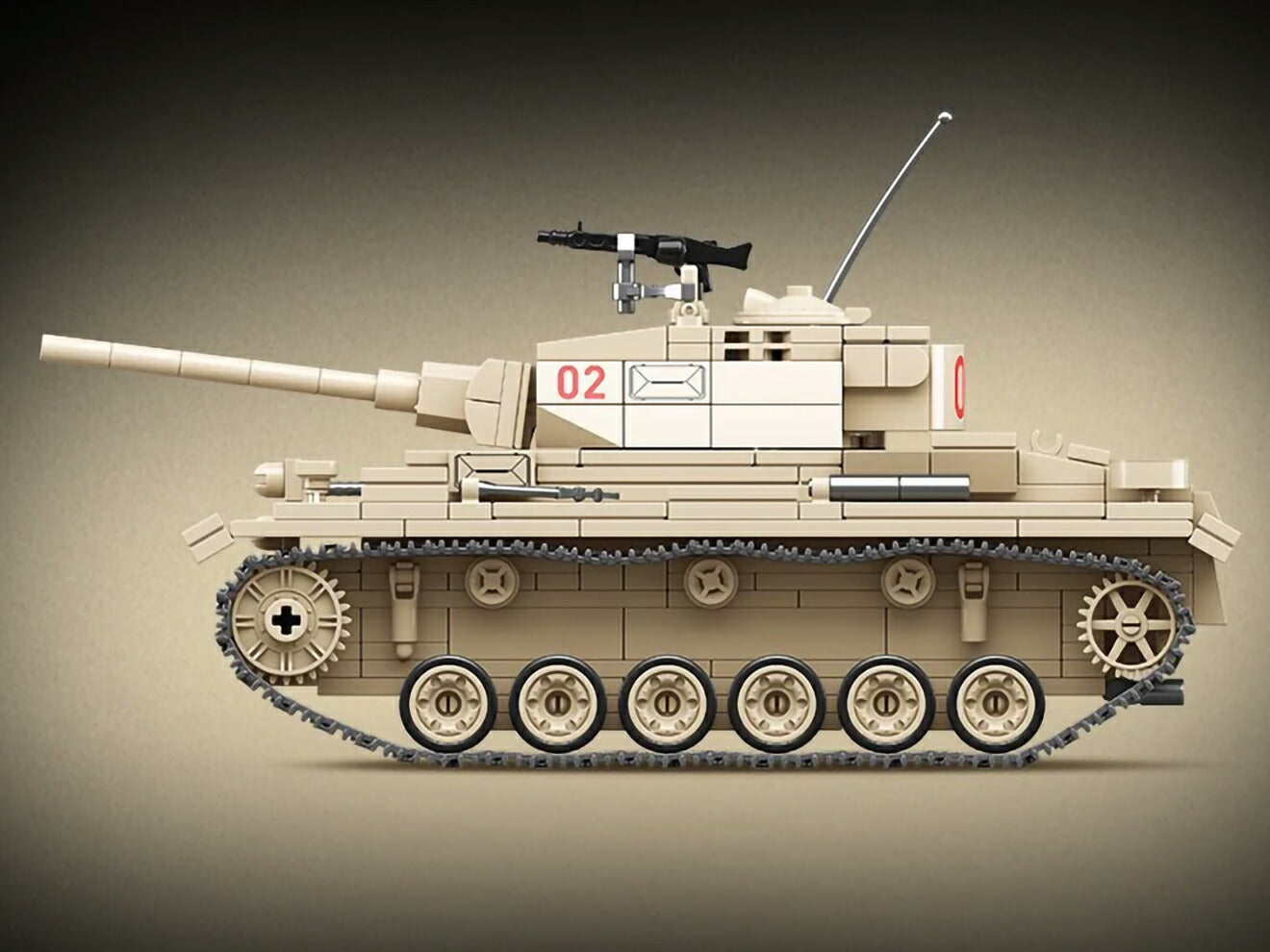AFM ドイツ軍 III号戦車L型 (Panzer III Ausf. L Sd.Kfz. 141/1) 959Blocks