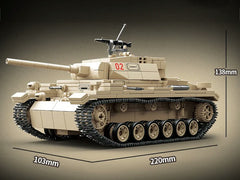 AFM ドイツ軍 III号戦車L型 (Panzer III Ausf. L Sd.Kfz. 141/1) 959Blocks