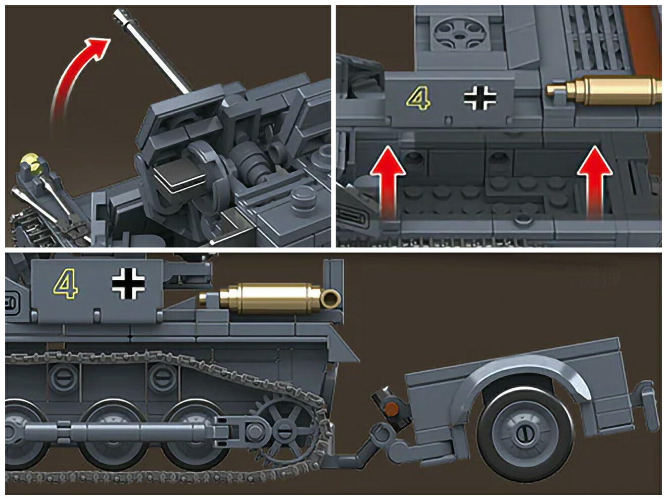 AFM ドイツ軍 対空戦車 Flakpanzer I(フラックパンツァー I) 675Blocks