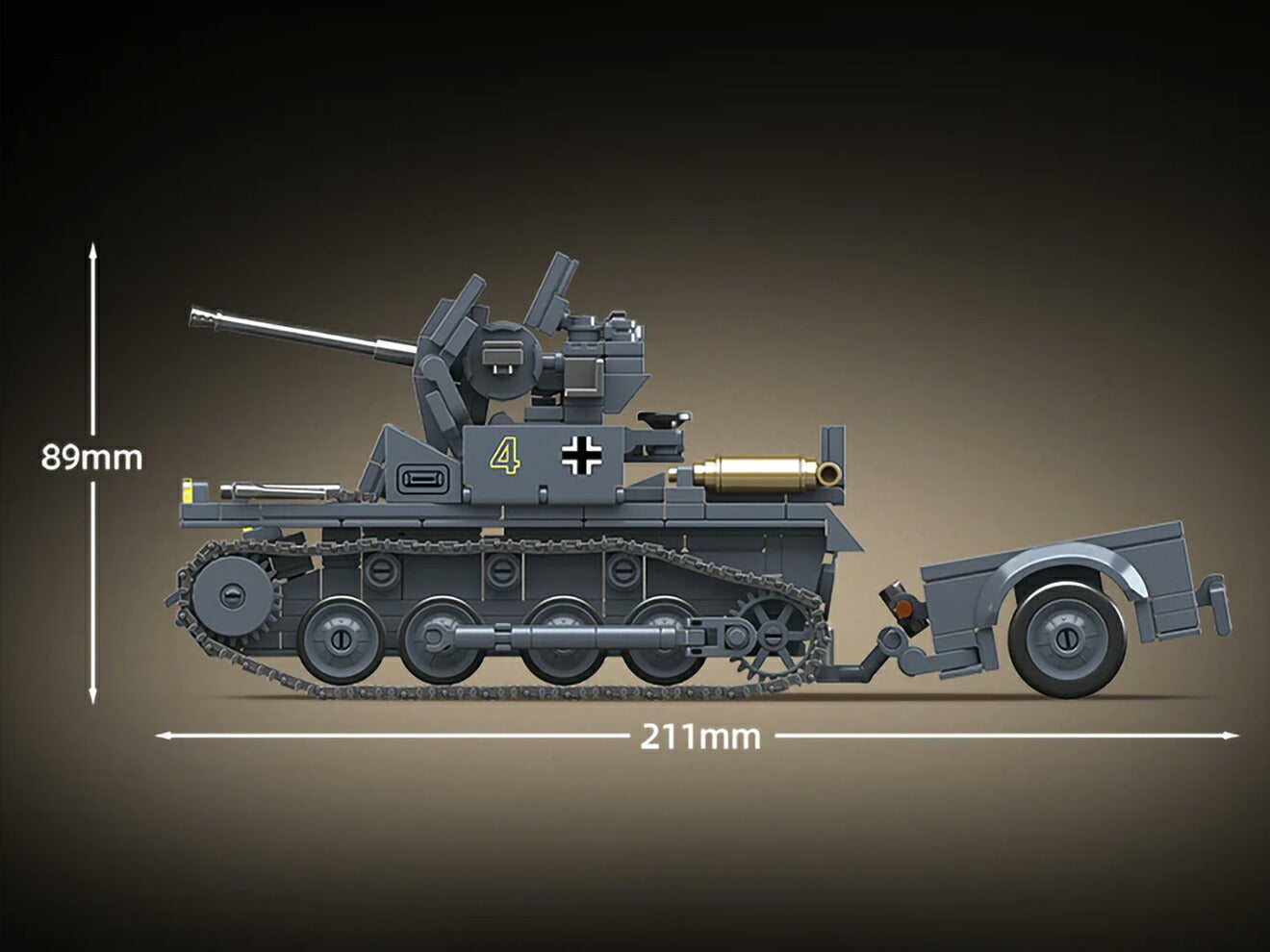 AFM ドイツ軍 対空戦車 Flakpanzer I(フラックパンツァー I) 675Blocks