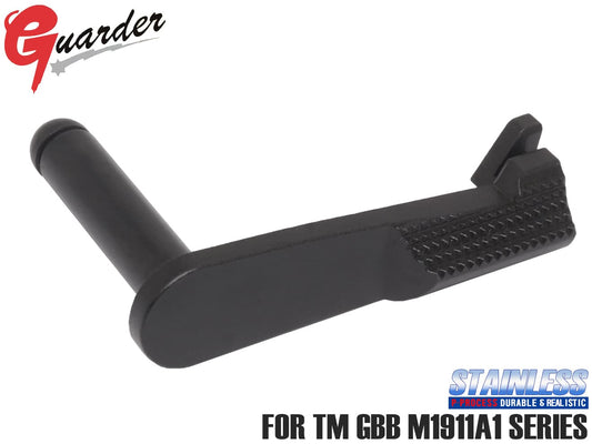 GUARDER ステンレス(P-PROCESS) スライドストップ for マルイ M1911 [カラー：BK / SV]
