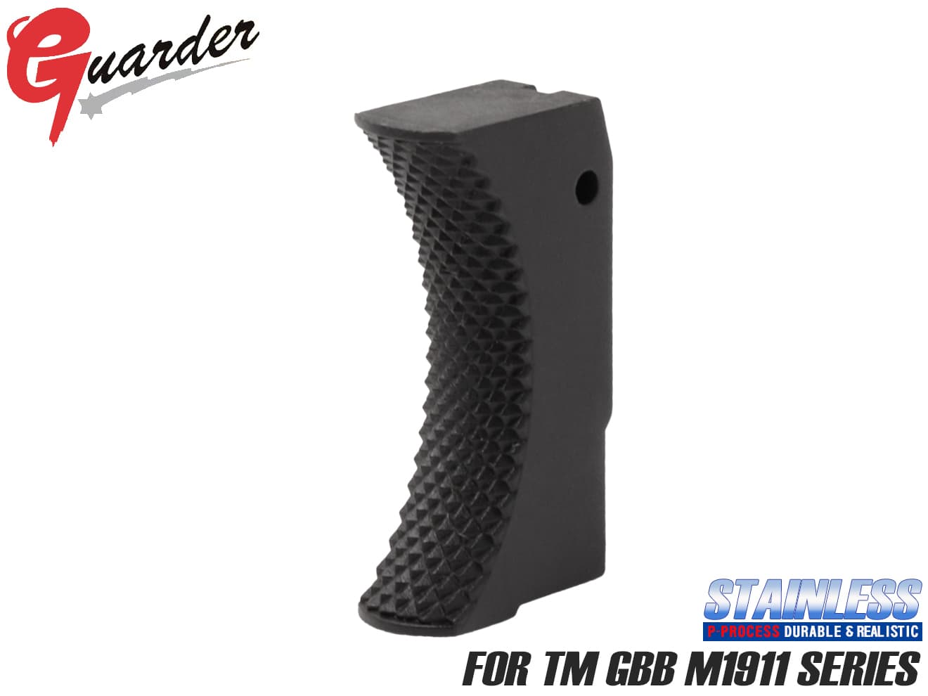 GUARDER ステンレス スタンダードトリガー for マルイ M1911 [カラー：ブラック / シルバー]