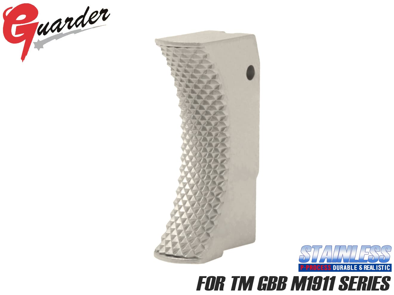 GUARDER ステンレス スタンダードトリガー for マルイ M1911 [カラー：ブラック / シルバー]