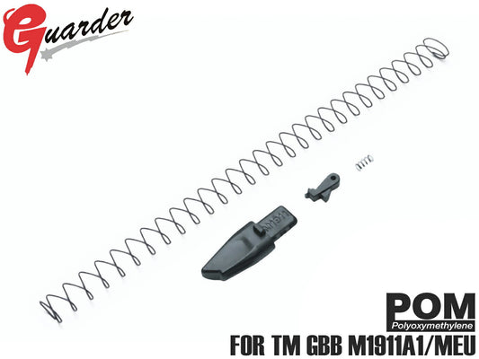 GUARDER POM 強化マガジンフォロワー w/ スプリング for 東京マルイ GBB M1911/M45A1/MEU/DETONICS.45