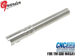 GUARDER ステンレス CNC アウターバレル for 東京マルイ GBB M45A1