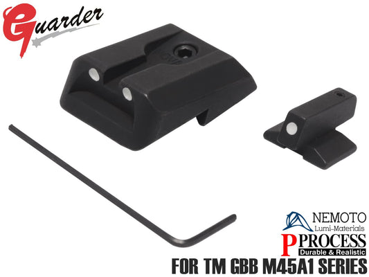 GUARDER スチール ナイトサイトセット for マルイ M45A1