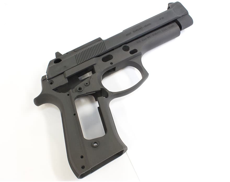 GUARDER M9 アルミスライド&フレーム US 9mm PB刻印 for マルイ M92F [カラー：ブラック / ダークグレイ]