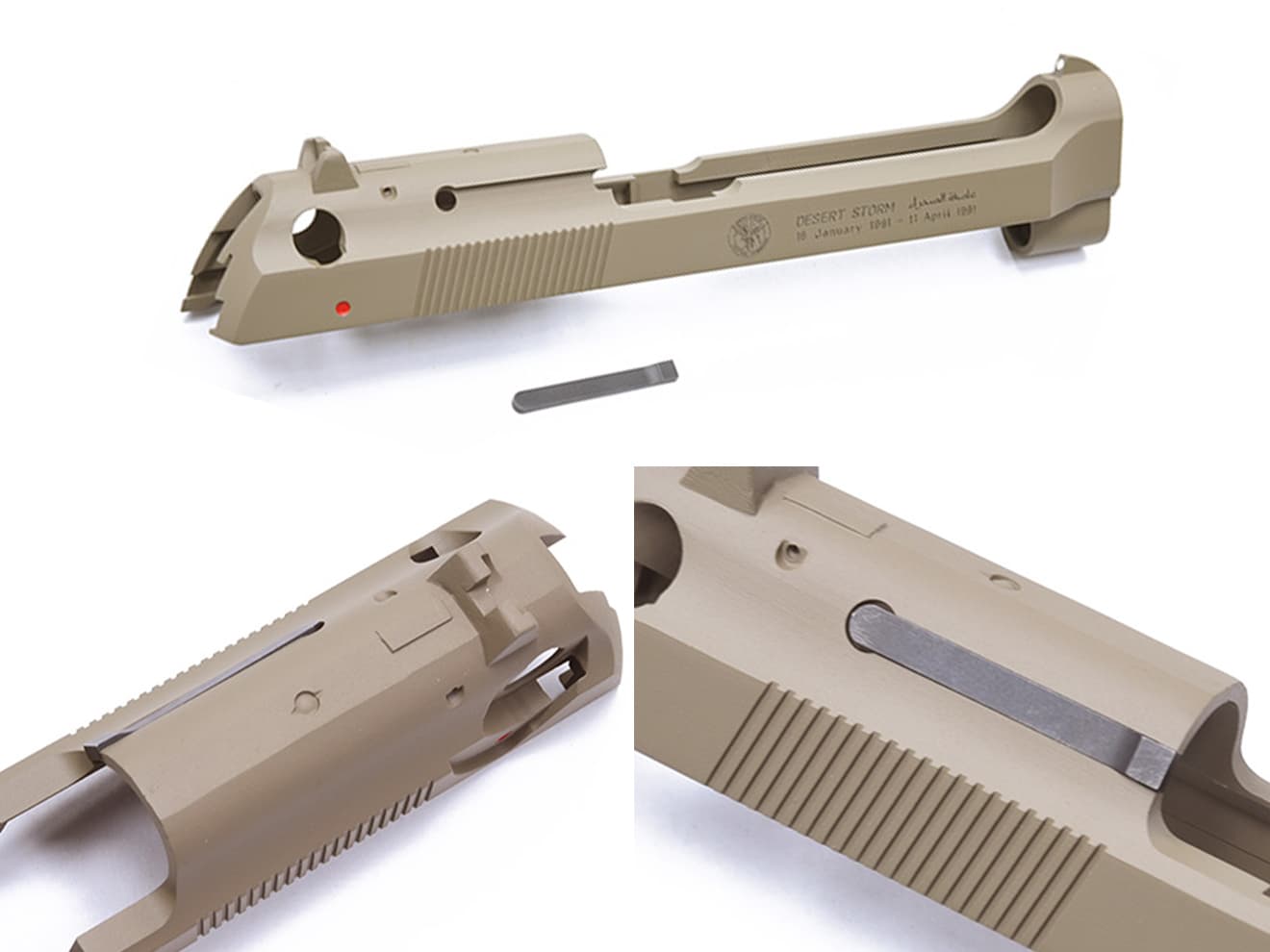 GUARDER M9 DesertStorm アルミスライド＆フレーム マルイM92Fシリーズ [カラー：ブラック / Cerakote FDE]