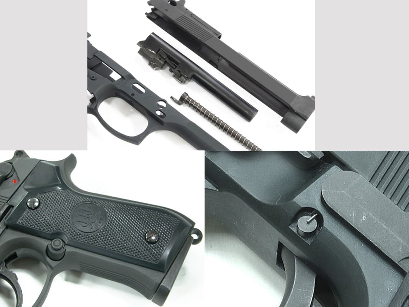 GUARDER M9 DesertStorm アルミスライド＆フレーム マルイM92Fシリーズ [カラー：ブラック / Cerakote FDE]