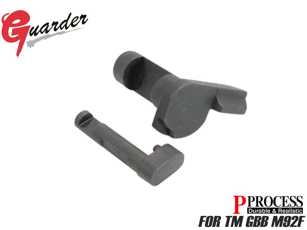 GUARDER スチールディスアッセンブリーボタン&レバー マルイ M92F用 [素材：スチール(SQ) / スチール(P-PROCESS) / ステンレス]