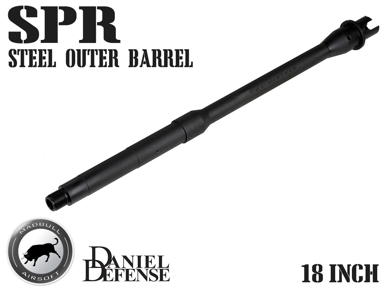 MADBULL Daniel Defense スチールアウターバレル 電動ガンM4/M16用 [サイズ：14.5インチ M4A1 / 18インチ SPR]