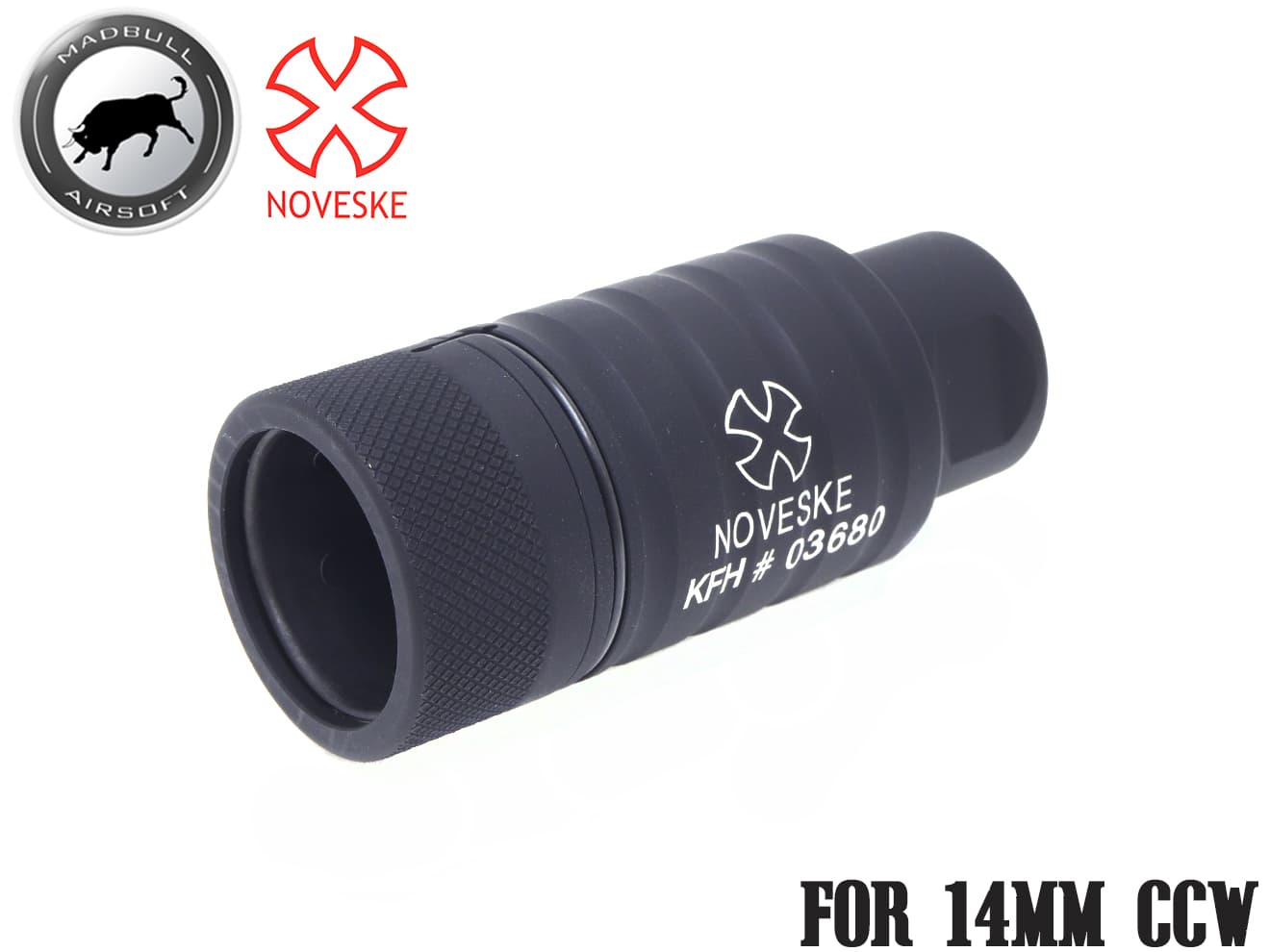 MADBULL Noveske KFH フラッシュハイダー [対応・カラー：14mm正ネジ・BK / 14mm逆ネジ・BK / 14mm逆ネジ・TAN]