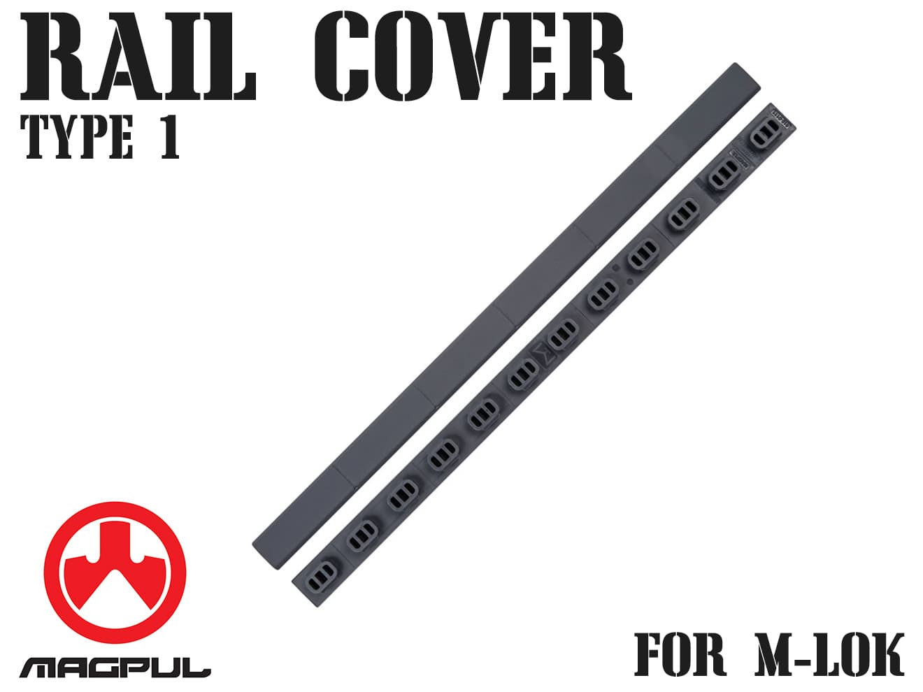 【正規品】MAGPUL M-Lok レイルカバー Type1  [カラー：BK / DE / OD / SG]