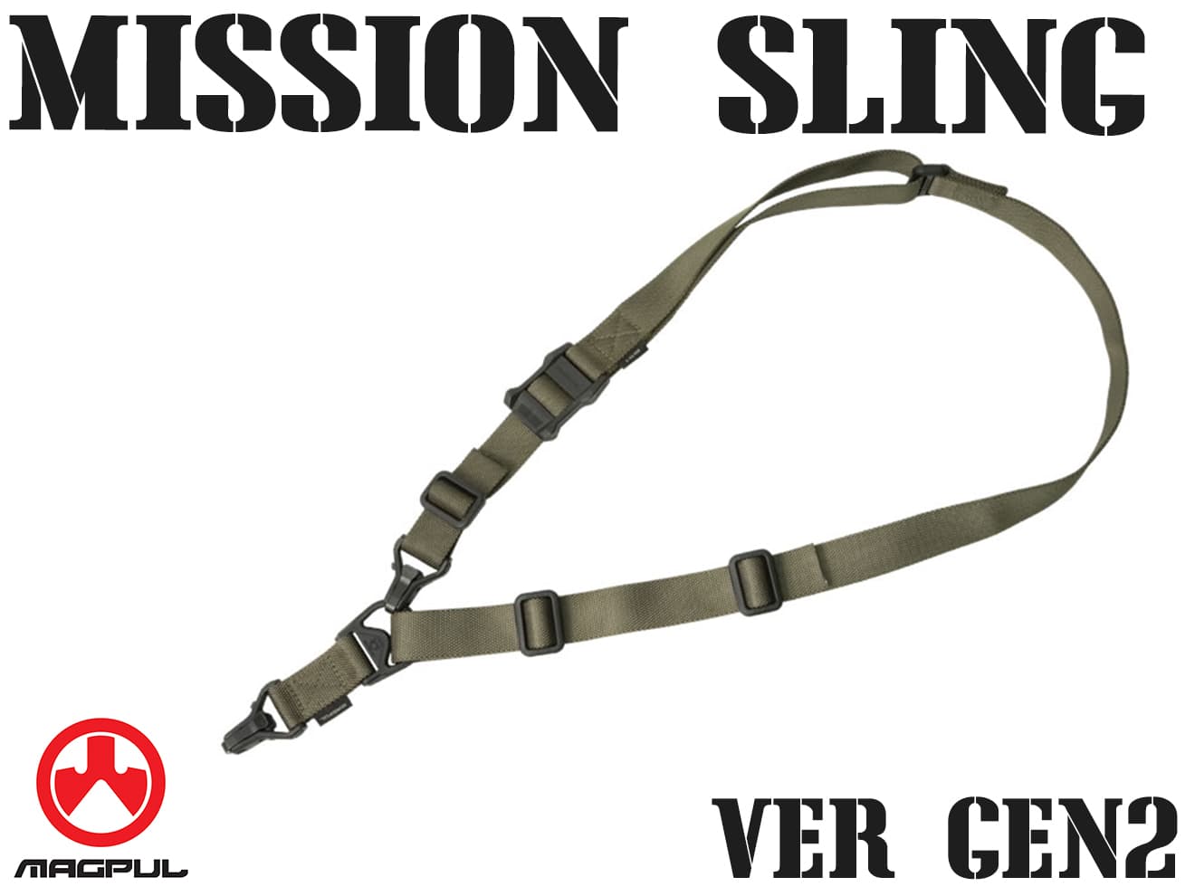 【正規品】MAGPUL MS3 ミッションスリング GEN2 [カラー：ブラック / コヨーテ / グレー / RG]