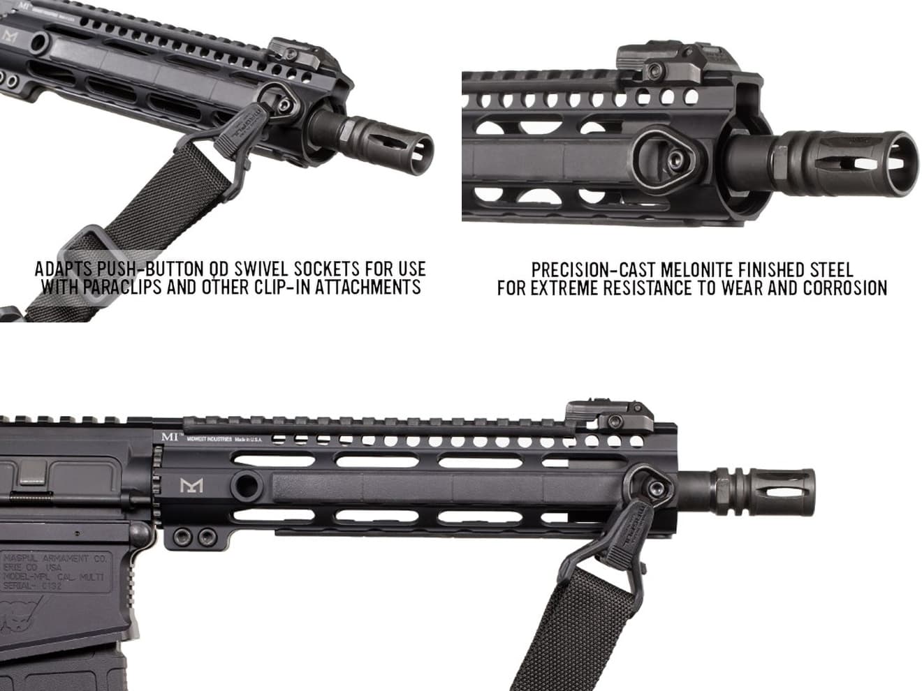 カッコいい サバゲー フィンガーストップ mlok keymod タンカラー - その他