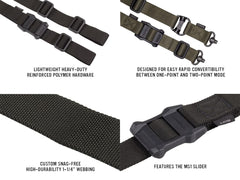 【正規品】MAGPUL MS4 デュアル QD GEN.2 スリング  [カラー：ブラック / コヨーテ / グレー / RG]