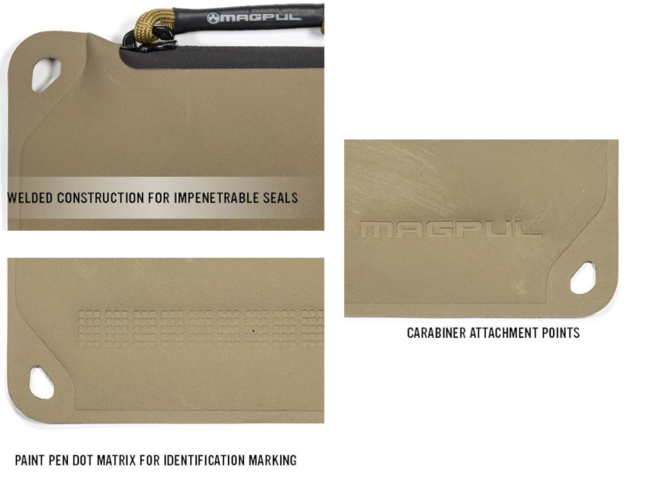 【正規品】MAGPUL DAKA ポーチ [カラー / サイズ：BK / スモール / FDE / スモール / BK / ミディアム / FDE / ミディアム / BK / ラージ / FDE / ラージ / BK / XL / FDE / XL]