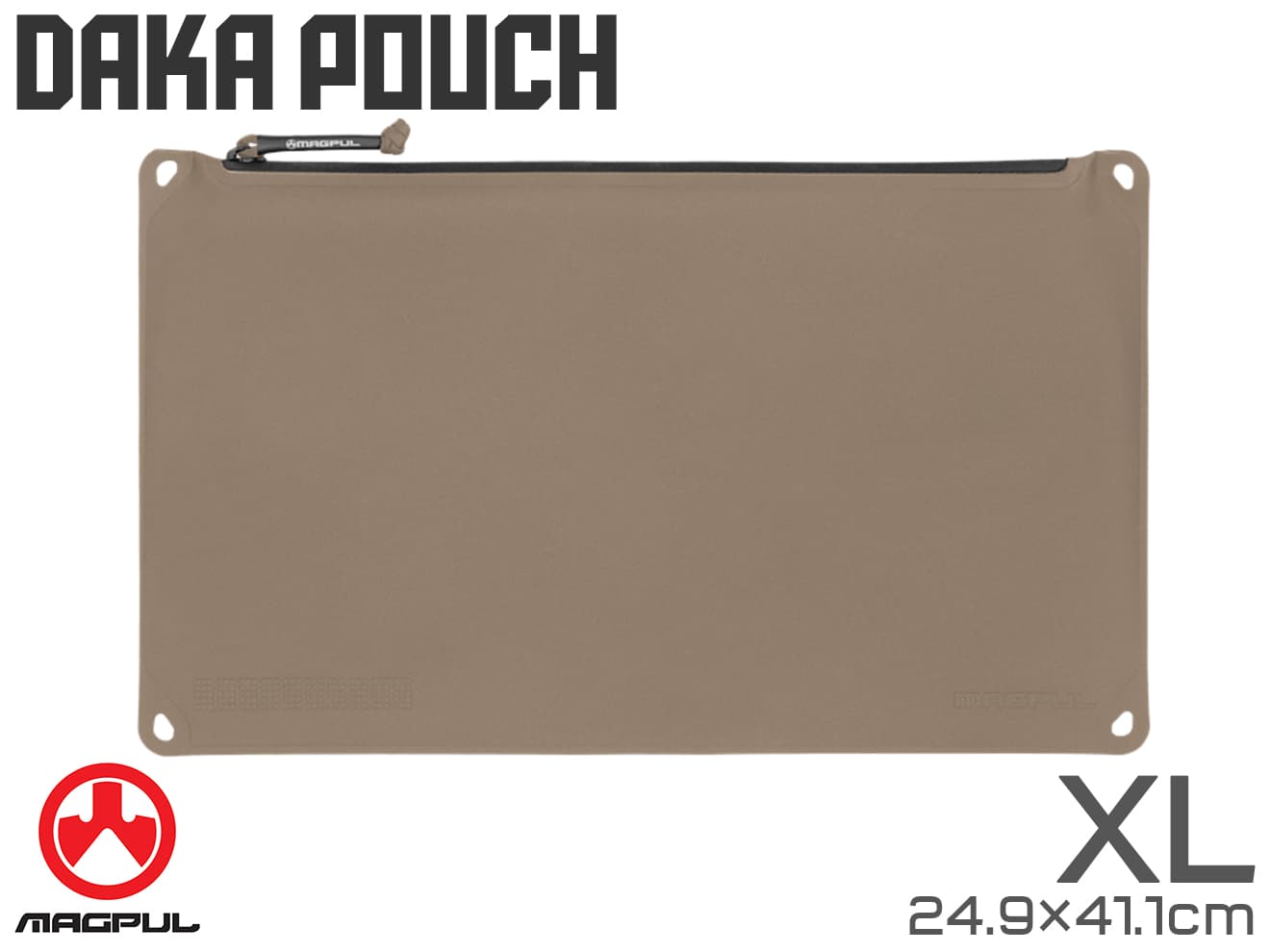 【正規品】MAGPUL DAKA ポーチ [カラー / サイズ：BK / スモール / FDE / スモール / BK / ミディアム / FDE / ミディアム / BK / ラージ / FDE / ラージ / BK / XL / FDE / XL]