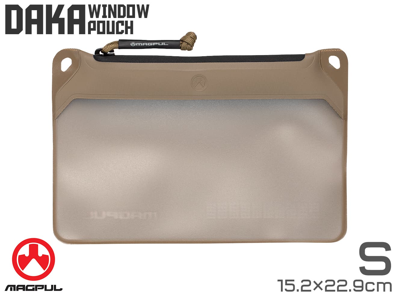 【正規品】MAGPUL DAKA Window ポーチ [カラー / サイズ：BK / スモール / FDE / スモール / BK / ミディアム / FDE / ミディアム / BK / ラージ / FDE / ラージ]