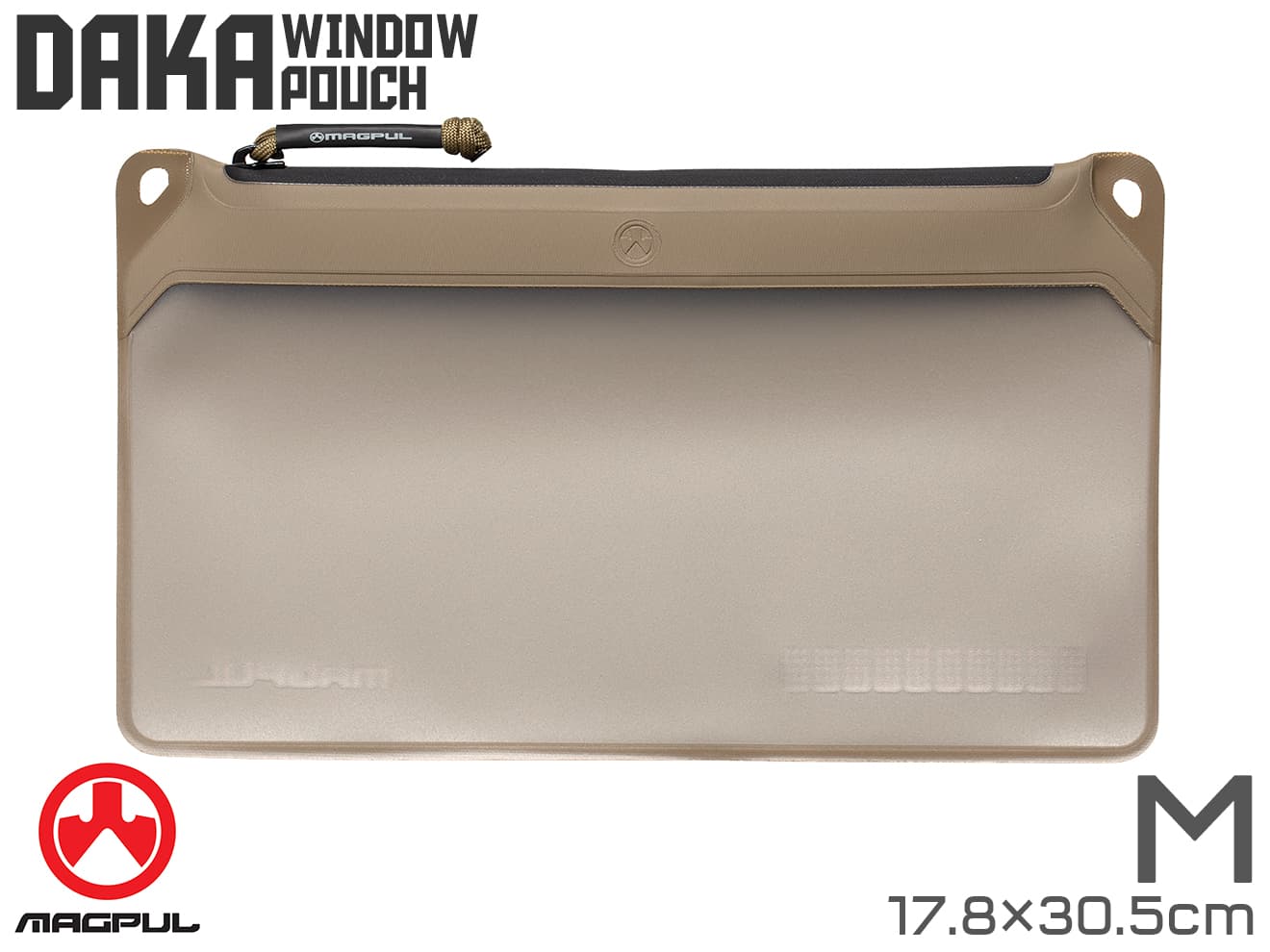 【正規品】MAGPUL DAKA Window ポーチ [カラー / サイズ：BK / スモール / FDE / スモール / BK / ミディアム / FDE / ミディアム / BK / ラージ / FDE / ラージ]