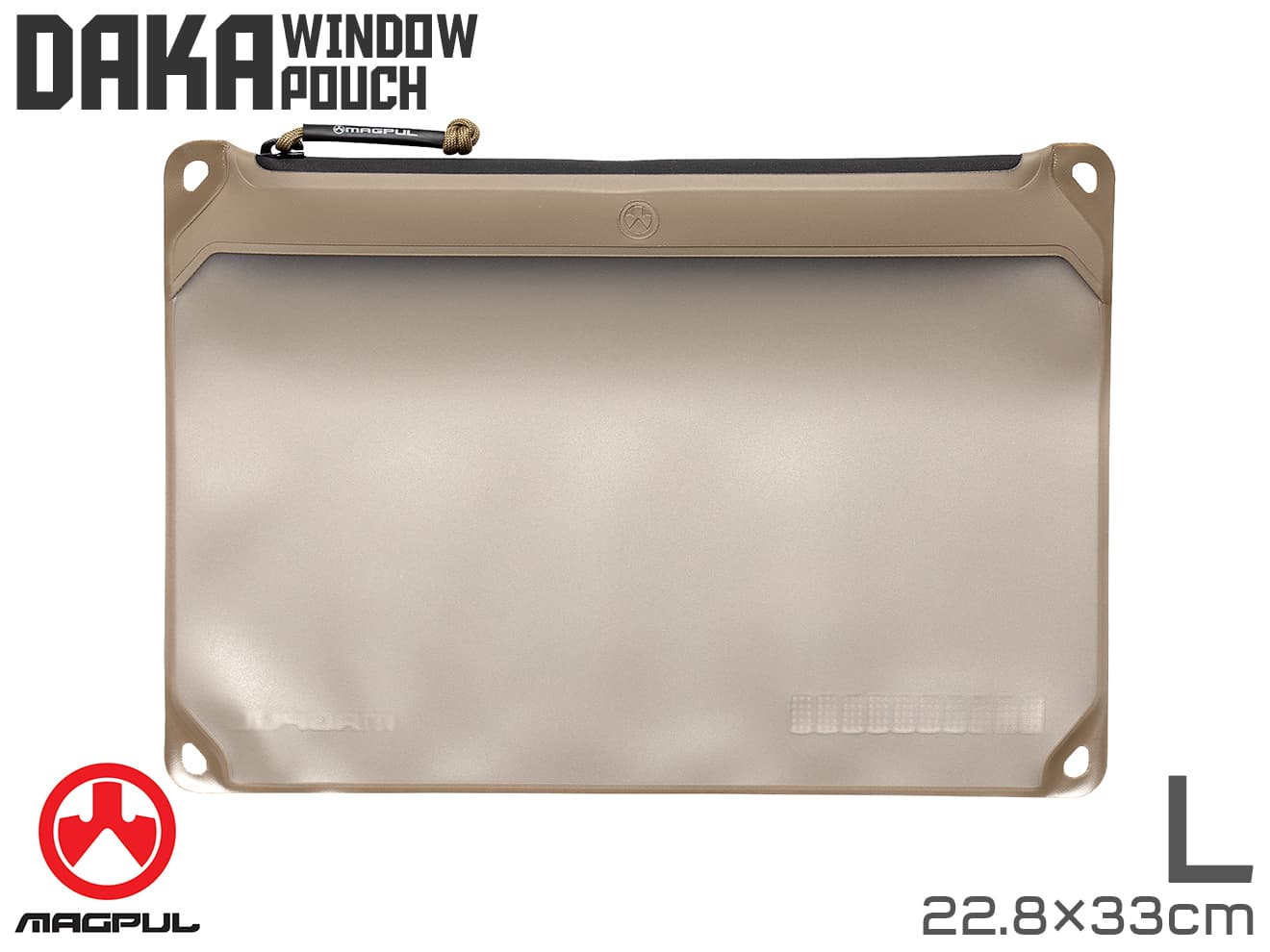 【正規品】MAGPUL DAKA Window ポーチ [カラー / サイズ：BK / スモール / FDE / スモール / BK / ミディアム / FDE / ミディアム / BK / ラージ / FDE / ラージ]