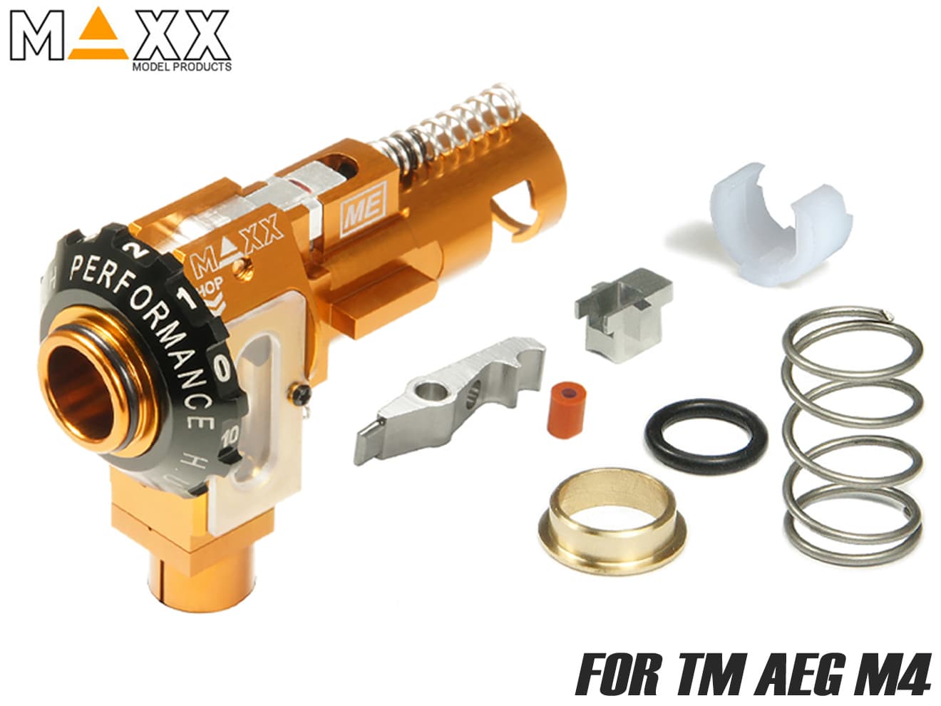 MAXX アルミCNC ホップアップチャンバーME SPORT for TM AEG M4 [仕様：LEDモジュール有 / 無]