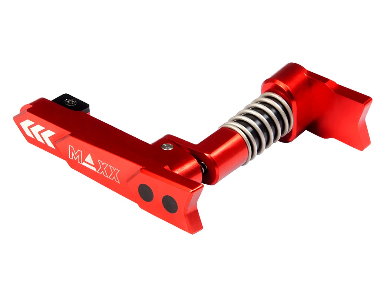 MAXX アルミCNC アドバンスド マガジンキャッチ Style A for AEG M4 [カラー：ブラック / ブルー / ゴールド / レッド]