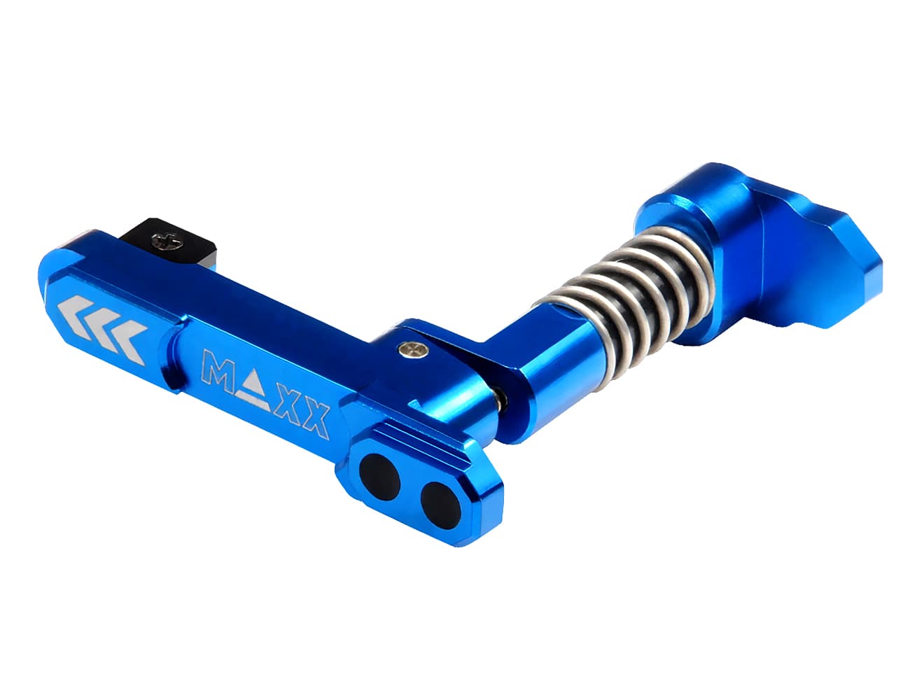 MAXX アルミCNC アドバンスド マガジンキャッチ Style B for AEG M4 [カラー：ブラック / ブルー / ゴールド / レッド]