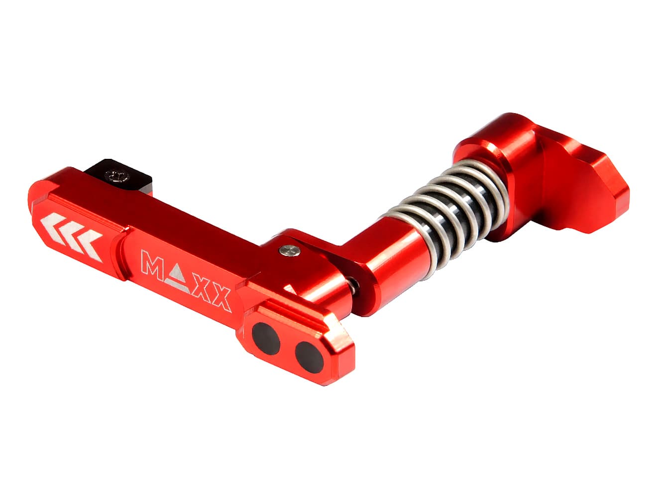 MAXX アルミCNC アドバンスド マガジンキャッチ Style B for AEG M4 [カラー：ブラック / ブルー / ゴールド / レッド]