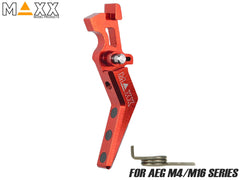 MAXX アルミCNC アドバンスド トリガー type A for AEG M4 [カラー：ブラック / オレンジ / シルバー / レッド / ブルー / チタン]
