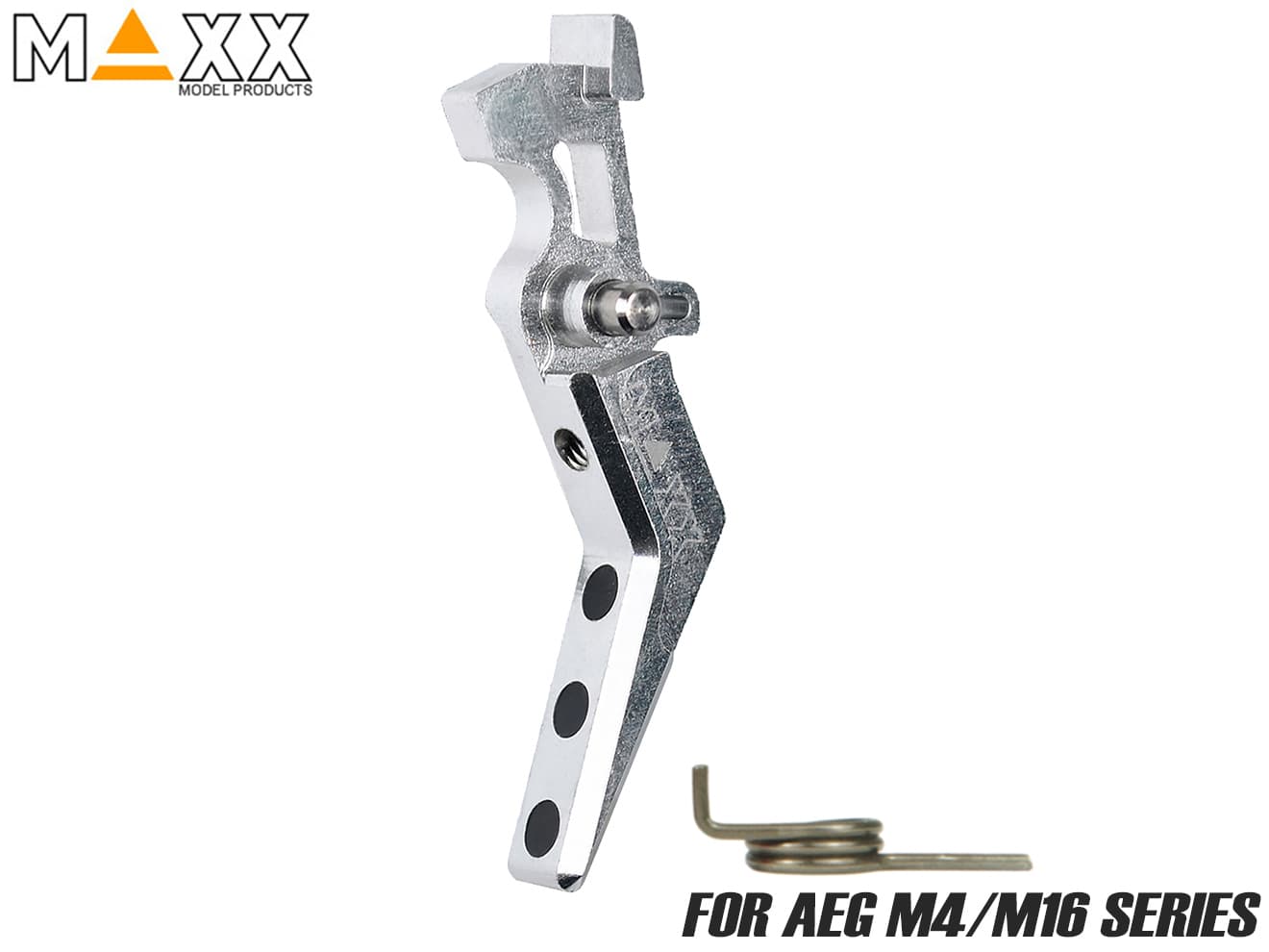 MAXX アルミCNC アドバンスド トリガー type A for AEG M4 [カラー：ブラック / オレンジ / シルバー / レッド / ブルー / チタン]