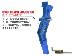 MAXX アルミCNC アドバンスド トリガー type A for AEG M4 [カラー：ブラック / オレンジ / シルバー / レッド / ブルー / チタン]