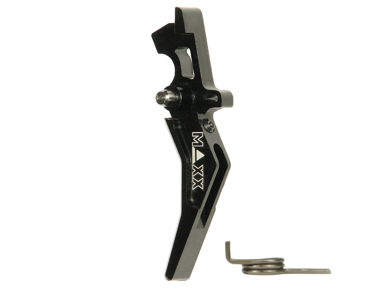 MAXX アルミCNC アドバンスド トリガー type B for AEG M4 [カラー：ブラック / レッド / ブルー / チタン / オレンジ / シルバー]