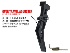 MAXX アルミCNC アドバンスド トリガー type B for AEG M4 [カラー：ブラック / レッド / ブルー / チタン / オレンジ / シルバー]