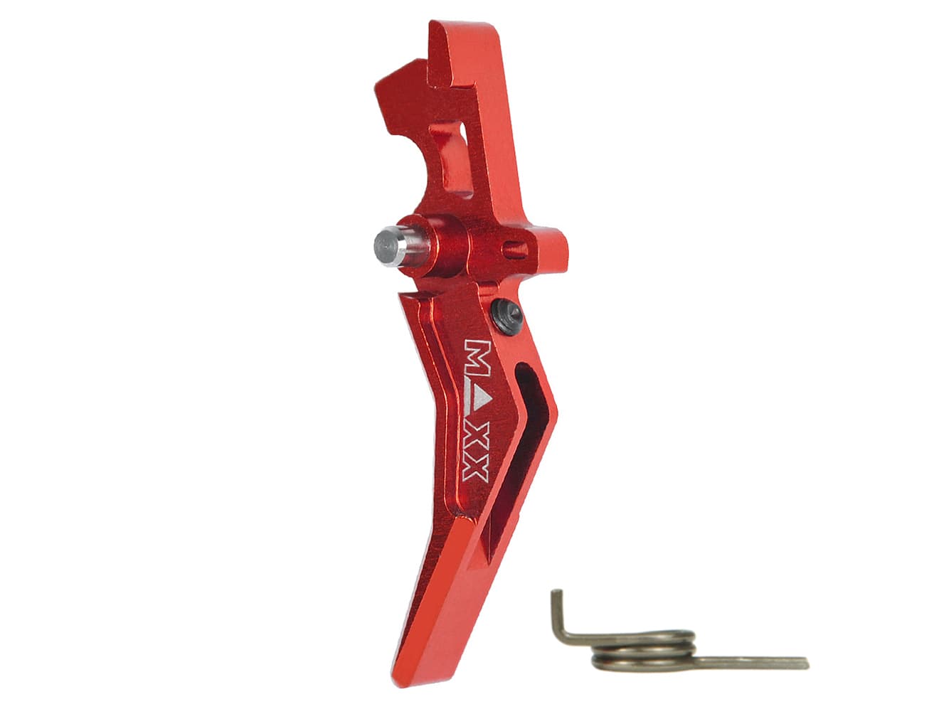 MAXX アルミCNC アドバンスド トリガー type B for AEG M4 [カラー：ブラック / レッド / ブルー / チタン / オレンジ / シルバー]