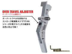 MAXX アルミCNC アドバンスド トリガー type B for AEG M4 [カラー：ブラック / レッド / ブルー / チタン / オレンジ / シルバー]