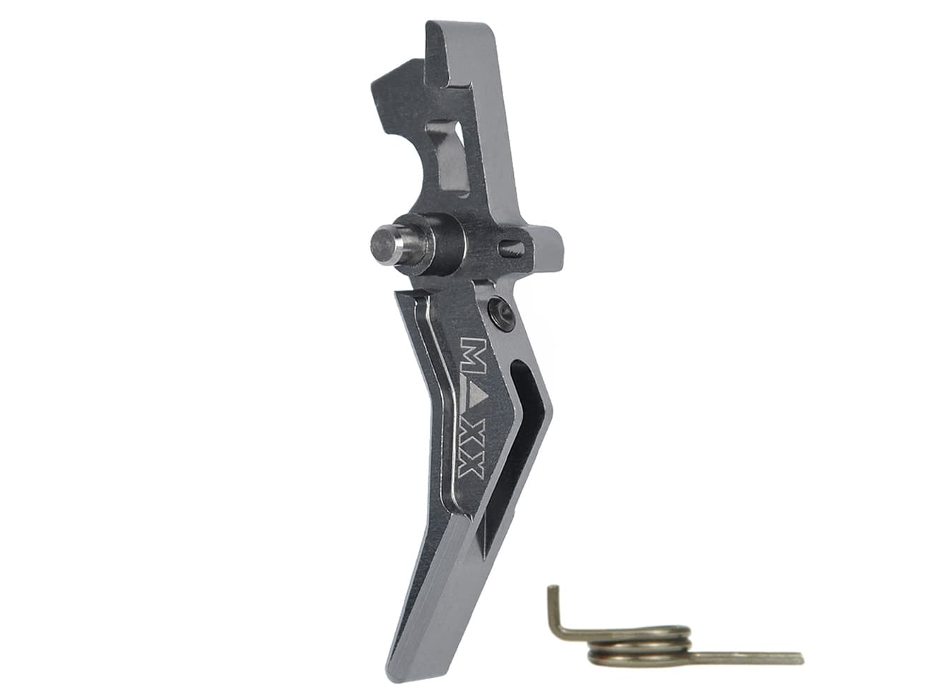 MAXX アルミCNC アドバンスド トリガー type B for AEG M4 [カラー：ブラック / レッド / ブルー / チタン / オレンジ / シルバー]