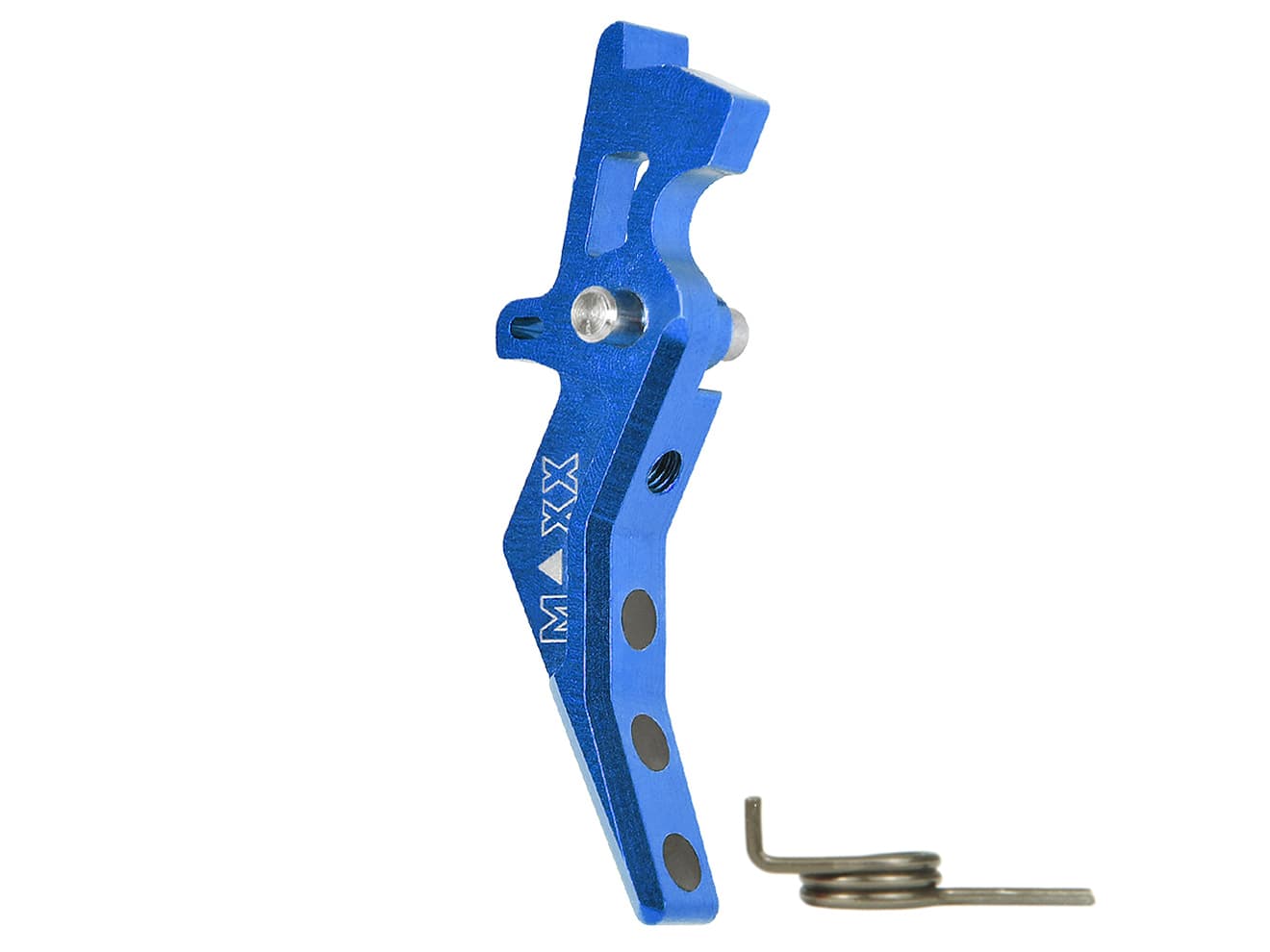 MAXX アルミCNC アドバンスド トリガー type B for AEG M4 [カラー：ブラック / レッド / ブルー / チタン / オレンジ / シルバー]