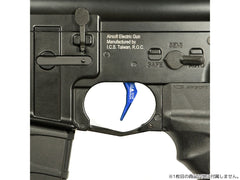 MAXX アルミCNC アドバンスド トリガー type B for AEG M4 [カラー：ブラック / レッド / ブルー / チタン / オレンジ / シルバー]