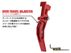 MAXX アルミCNC アドバンスド トリガー type C for AEG M4 [カラー：ブラック / オレンジ / シルバー / レッド / ブルー / チタン]